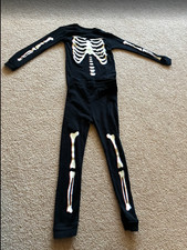 Gap Kids 5 100 Organic Cotton Glow-In-The-Dark Skeleton PJ Set Made with 100