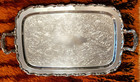 New ListingOneida Butler's Tray Silverplated Serving Tray with Feet & Handles 24½ x 13½"