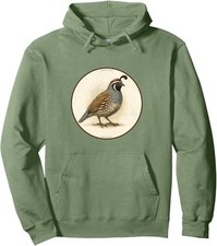 Retro California Quail Pullover Hoodie *10 Colors* NEW by Bird Fantastic