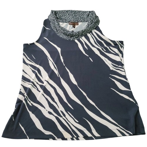 Dana Buchman Damen Bluse Mehrfarbig Größe L Polyestermischung Stretch - Bild 1 von 12