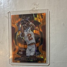 2025 Panini Select Emeka Egbuka Concourse Orange Shock Prizm RC /499