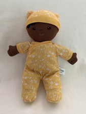 Baby Gund Camellia African-American Plush Doll With Yellow PJ  s/12 Inches