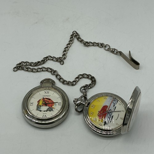 Lot Of 2 - Lionel Pocket Watches - Santa Fe And Westminster -FREE SHIPPING -READ