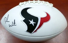 Deshaun Watson Autographed Signed Houston Texans White Logo Football Beckett