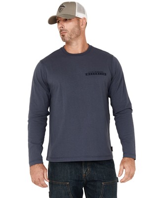 Lucky Brand Workwear Men's Solid Core Logo Long Sleeve Work Shirt -