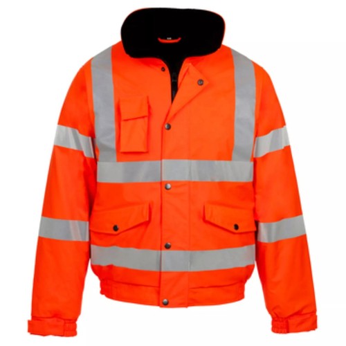 Blouson bombardier de sécurité Hi Vis imperméable rembourré réfléchissant manteau de sécurité au travail - Photo 9/14