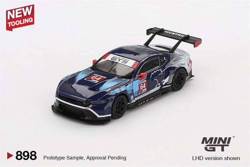 MINI GT 1:64 Mustang GT3 #64 Ford Multimatic Motorsports 2024 Car