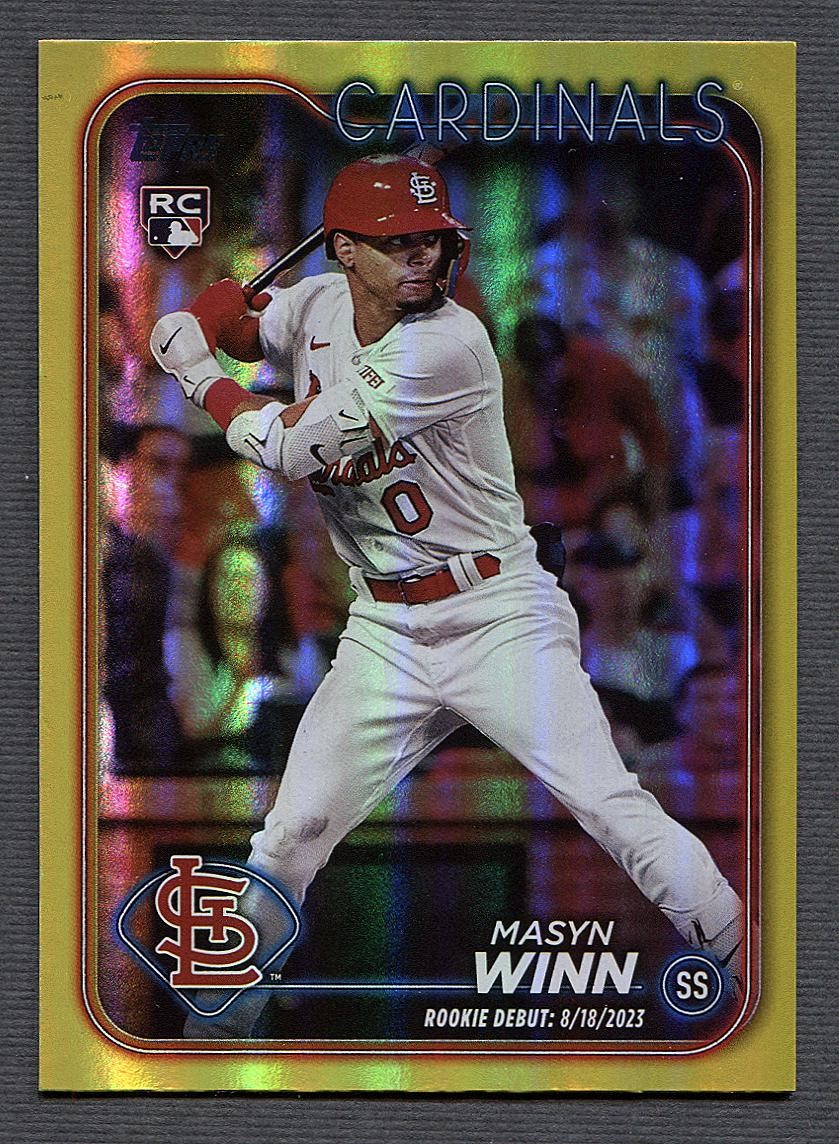 2024 Topps Update Gold Rainbow Foil #US272 Masyn Winn RC