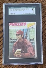 STEVE CARLTON Venezuelan Stickers 1977 #151 Venezuela SGC 3 Nearly Impossible 