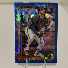 Pete Alonso 2025 Topps Chrome Sapphire Edition #136 New York Mets