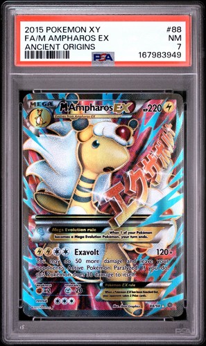 M Ampharos-EX graded PSA 7 for sale on eBay