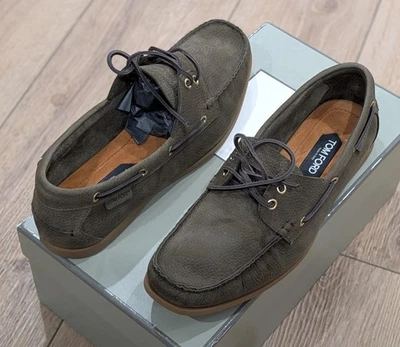 Ernest Hemingway Sebago Mens Brown Leather Canvas Moc Toe Chukka Boots 9 M Suede Boat Shoe Multicolor Casual Shoes for Men for sale | eBay main image 3