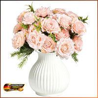 Kunstblumenstrauß 2Er KüNstliche Rosen Seidenblumen Rosa Deko FüR Zuhause