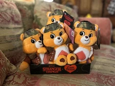 Netflix Care Bears x Stranger Things Tenderheart Bear as Lucas 9" Plush NWT NEW