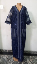 African Print Azumi Blue Lace Gown with Ashoke and pocket Ankara women clothing