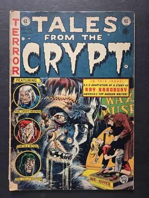 TALES FROM THE CRYPT #34 (EC, 1953) RAY BRADBURY JACK DAVIS GRAHAM INGELS  GOOD+