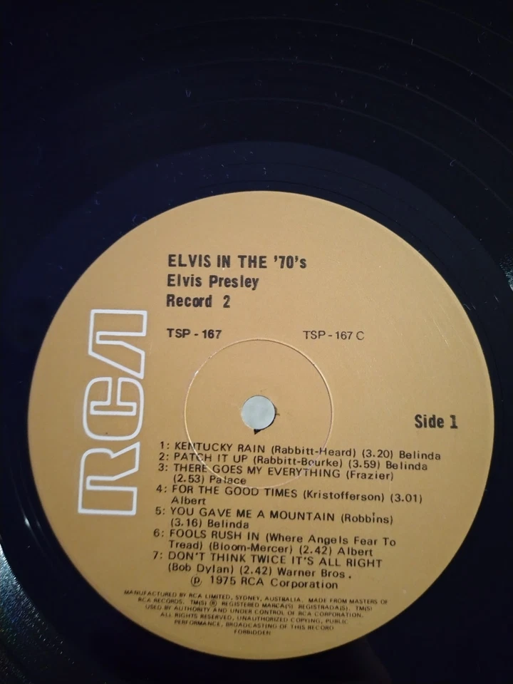 Elvis Presley- Elvis In The 70s VINYL 2xLP Compilation (1975) Gatefold, Aus. - Image 4 of 4