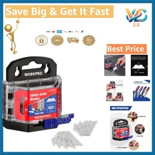 50-Pack Utility Knife Blades with Dispenser SK5 Steel Standard Blades