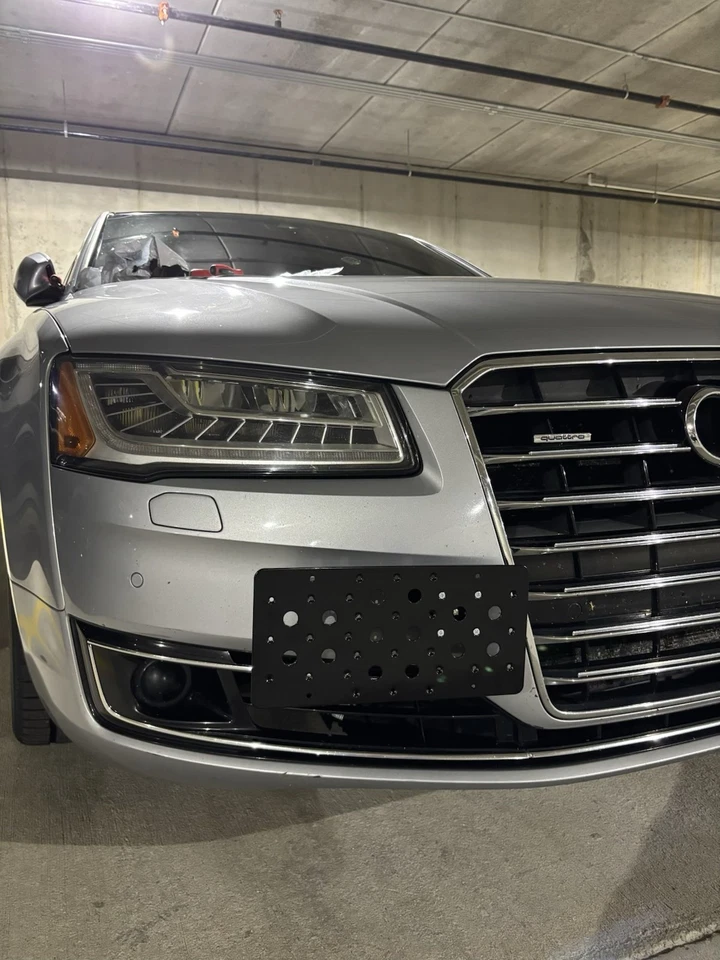 Gancho de remolque de parachoques soporte de montaje de matrícula para AUDI A8 Quattro S8 2015-2018 nuevo Foto 4 de 4