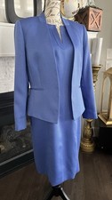 Tahari Two Piece Periwinkle Arthur S. Levine Pencil Dress Jacket Suite