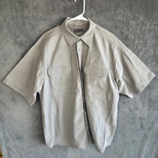 5.11 Tactical Taclite Pro Shirt Men XL Gray Short Sleeve Button Down
