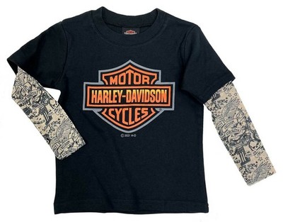 Harley-Davidson T-Shirt Tattoo für Kinder