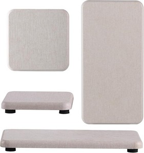 4pc Diatomite Water Absorbent Coasters | Soap Dish & Bathroom Tray Set