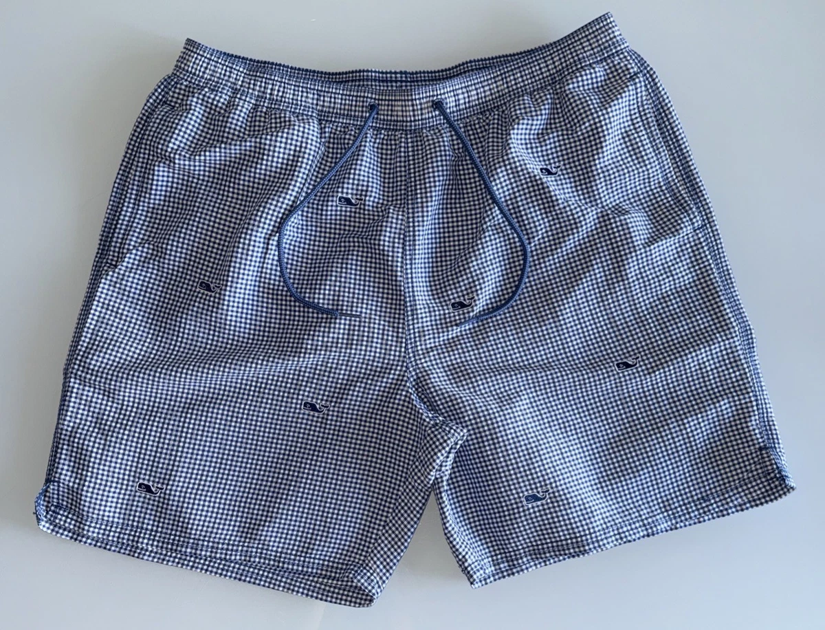 Short Chino Vineyard Vines Homme – Taille 36 – Bleu Imprimé Voilier – Stretch