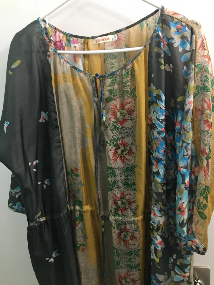 Vestido de seda Johnny Was “Edgar” XL Foto 3 de 4