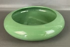 Vtg HAEGER Art Pottery Green Round Shallow Planter Bowl #844 ~ 9” x 2.5"