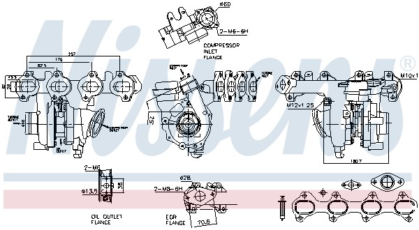 1X Nissens 93487 Lader Aufladung FüR Renault Nissan Opel Vauxhall-image