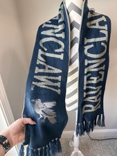 Harry Potter Wizarding World Universal Studios Ravenclaw Scarf Knit Embroidered