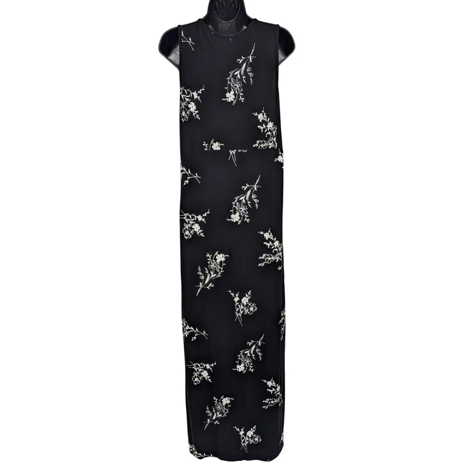 Vintage Emma James Maxi Dress Women Size M Floral Whimsigoth 90s Minimalist Y2K - Image 2 of 4