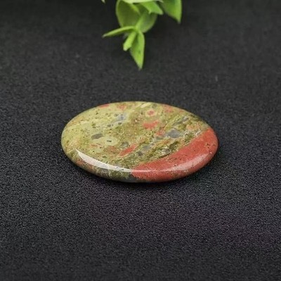  Natural Agate Thumb Massage Stone - Worry Stone for Stress Relief