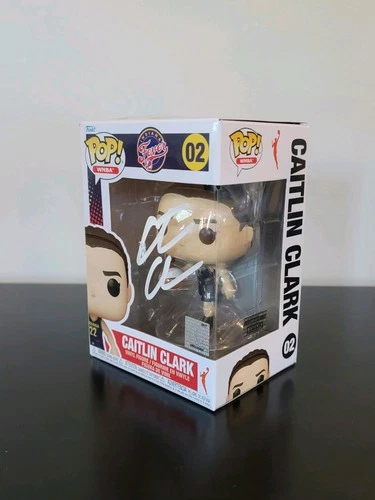 Caitlin Clark Signed Autographed Funko Pop Indiana Fever WNBA & COA Damaged Box