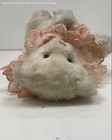 Vintage White Plush Teddy Bear w/Pink Lace Accents — photo 4