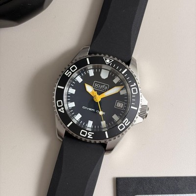 Scurfa Diver One Uhr 500m Wasserdicht Helium Fluchtventil Keramiklünette von Ja