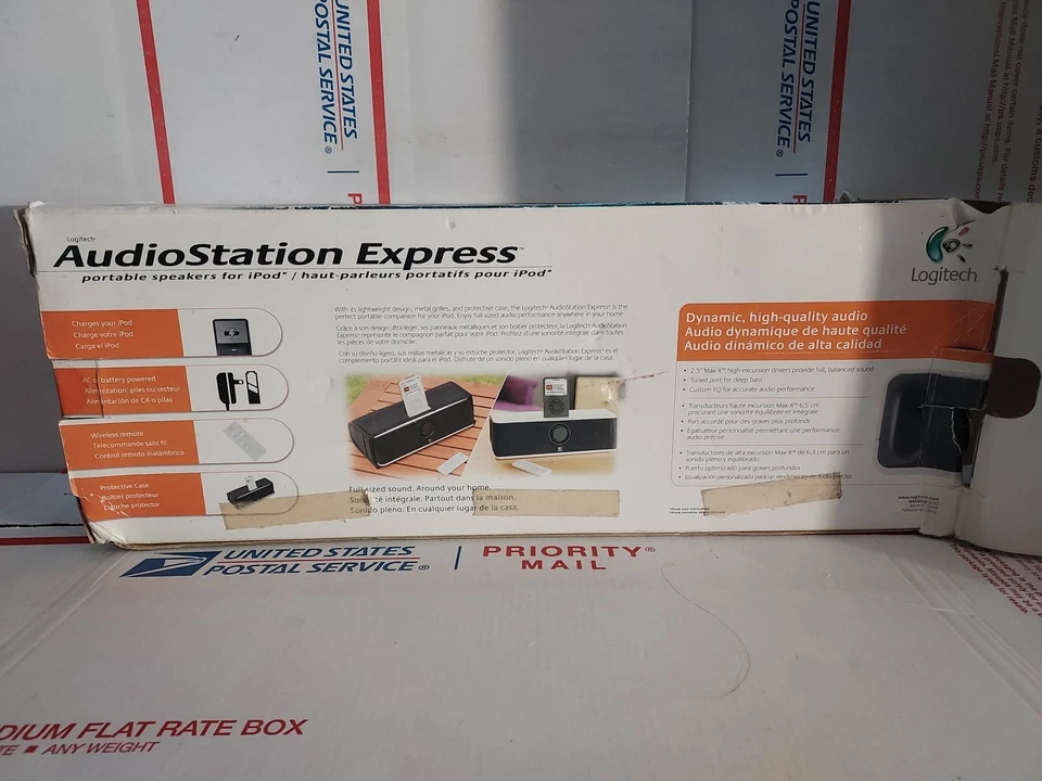 Logitech Audiostation Express Multimedia Speaker iPod No Cords No Remote - #421 - Image 3 of 4