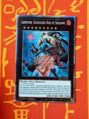 YUGIOH LAEVATEIN, GENERAIDER BOSS DER SCHATTEN STARLIGHT RARE NM RA05-DE051