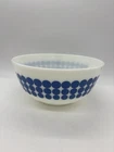 Pyrex Vintage Blue Dots 2.5 Qt Nesting Mixing Bowl 403 Retro Polkadot Pattern
