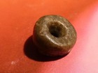 ANCIENT PRECOLUMBIAN MESOAMERICAN GREEN MAYAN JADEITE ROUND DISC BEAD LUSTRE — photo 3