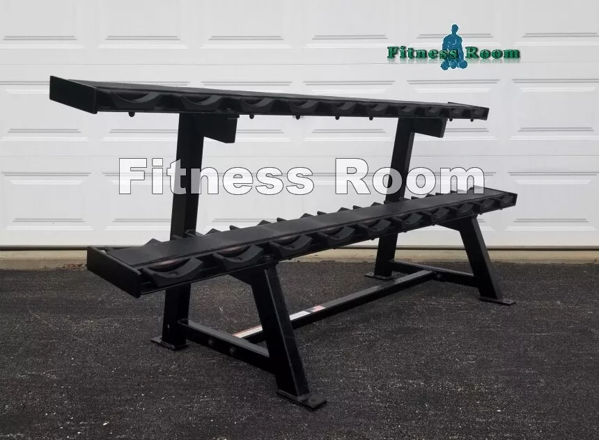Body Masters Commercial 2 Tier Dumbbell Rack with Saddles SHIPPING NOT INCLUDED