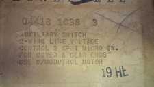 HONEYWELL Q441B 1038 3 NEW IN BOX AUXIALLARY SWITCH 2W #A48