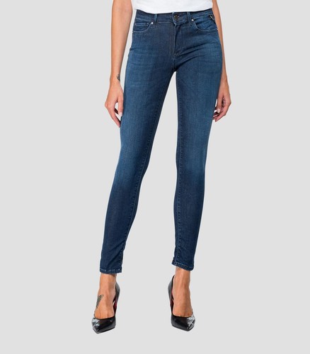 Replay Womens Hyperflex New Luz WH689.661.E05.007 Skinny High Waist Jeans, Cloud - Foto 2 di 5