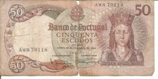 PORTUGAL 50$00 ESCUDOS 28/02/1964 Ch.8