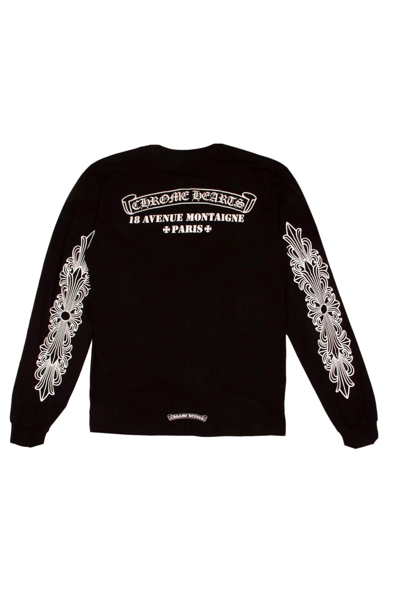 Chrome Hearts PARIS EXCLUSIVE L/S Black XXL 18th Avenue Montaigne