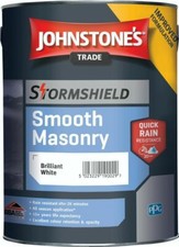 Johnstone's Trade Stormshield Smooth Masonry in White 5L - Exterior Masonry