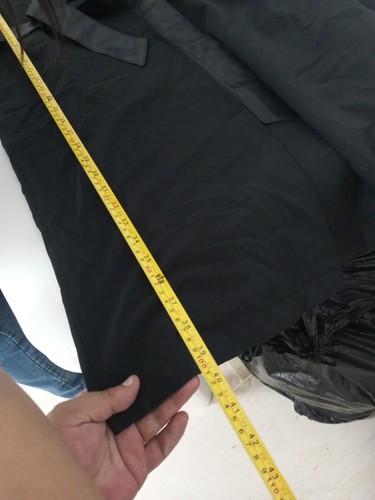 BURBERRY LONDON TRECH COAT BLACK SIZE XL MADE IN USA - Picture 14 of 20