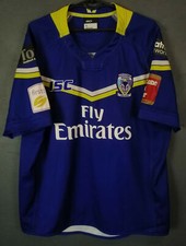 ISC MEN'S RUGBY LEAGUE WARRINGTON WOLVES 2016 HOME SHIRT JERSEY MAILLOT SIZE L