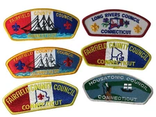 Lot of Connecticut Councils 1/2 Dozen BSA CSPs Mint CSP Patches (BHP1696)